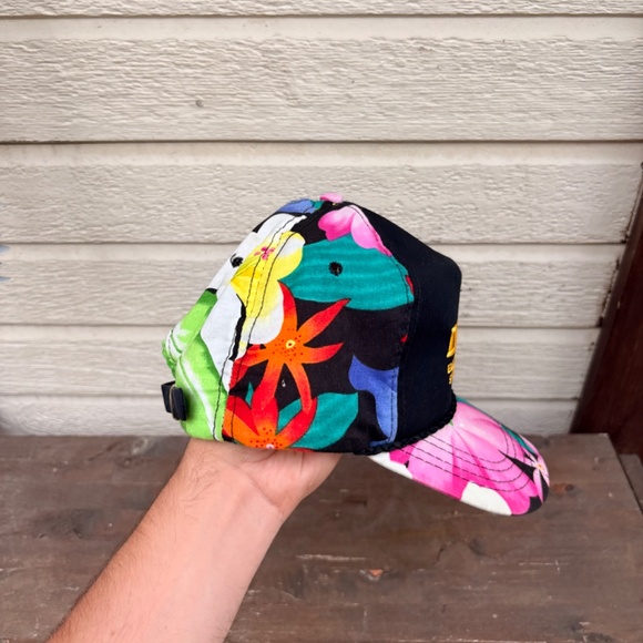 Vintage DANCO Electric company texas trucker hat floral pattern strapback - Picture 3 of 7